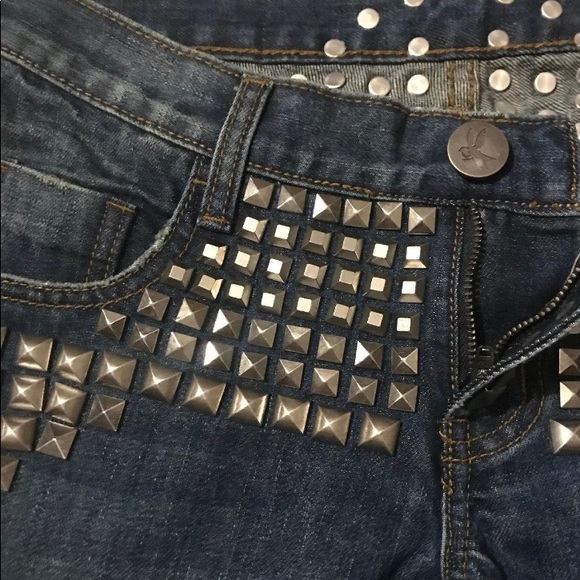 One Teaspoon Studded Freebird Jeans 0 22 - Picture 7 of 7